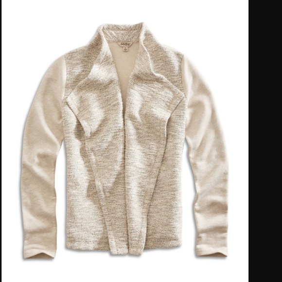 Lucky Brand Metallic Wrap Jacket Gold Cream Blazer - Picture 3 of 8